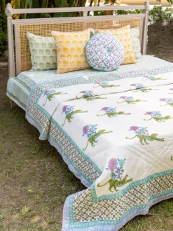 The Baagh Block Printed Cotton Quilt