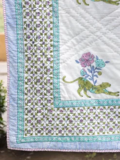The Baagh Block Printed Cotton Quilt