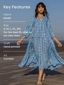 The Bonjour Maxi Dress ~ Ocean Edition