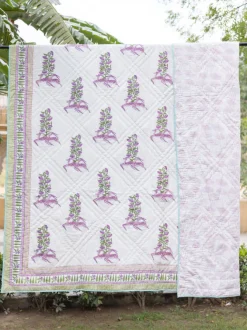 The Great Indian Stag Block Printed Cotton Quilt