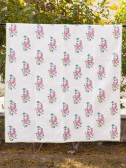 Tota Rani Hand Block Printed Cotton Quilt