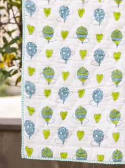 Toy Story Hand Block Printed Cotton Quilt for Infants