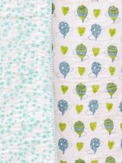 Toy Story Hand Block Printed Cotton Quilt