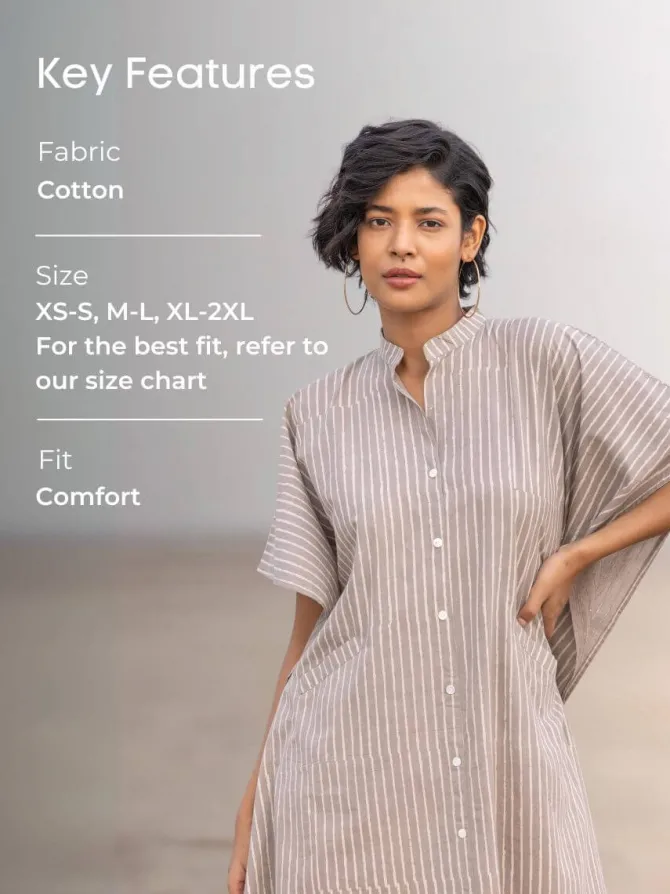 Tridevi Cotton Kaftan Shirt Dress