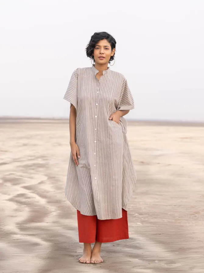 Tridevi Cotton Kaftan Shirt Dress