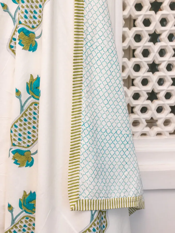 Tripti Block Printed Cotton Muslin Dohar