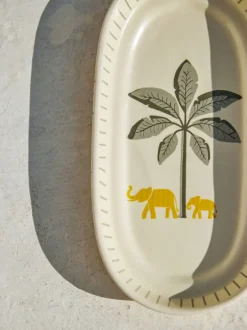 Tusk Trails Ceramic Oval Platter