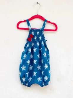 Twinkle Star Organic Cotton Block Printed Romper