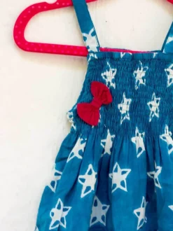 Twinkle Star Organic Cotton Block Printed Romper