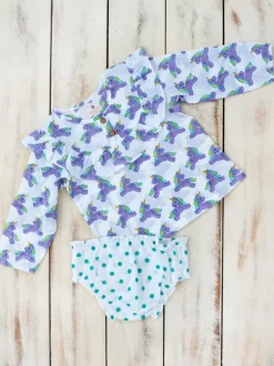 Unicorn Block Printed Cotton Bloomer Set