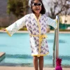 Unicorn Block Printed Waffle Cotton Bath Robe