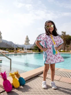 Unicorn Organic Cotton Block Printed Kaftan for Kids