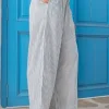 Urban Grey Stripes Palazzo Pants