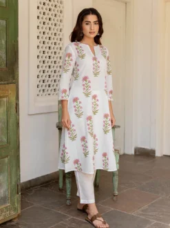 Urja Block Printed Cotton Kurta