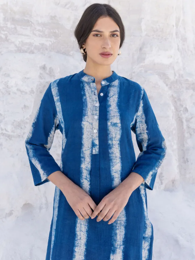 Ursa Dabu Indigo Cotton Kurta