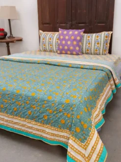Utsa Block Printed Cotton Quilt