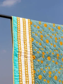 Utsa Block Printed Cotton Quilt