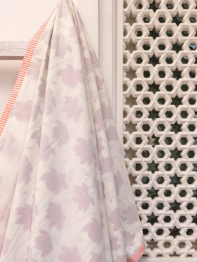 Vaidehi Block Printed Cotton Muslin Dohar