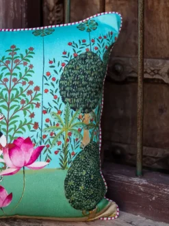 Van Mahotsav Cotton Cushion Cover - 16 Inch