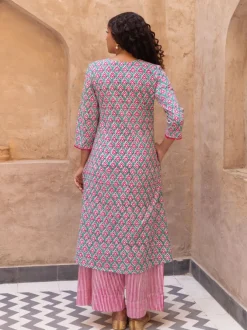 Varuni Hand Block Printed Cotton Kurta