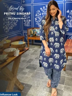 Vasant Indigo Cotton Kurta