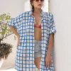 Violette Oversized Asymmetrical Cotton Long Shirt