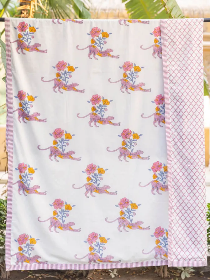 Vismaya Block Printed Muslin Dohar