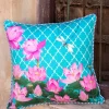 Vrindavan Cotton Cushion Cover - 16 Inch