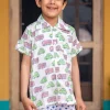 Vroom Vroom Organic Cotton Block Printed Shirt