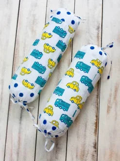 Vroom Vroom Organic Cotton Infant Bolster Cover - Set of 2