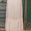 White Crinkled Skirt