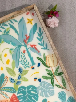 Wild Bloom Wooden Tray
