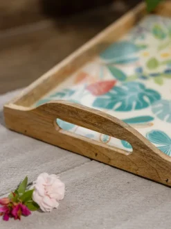 Wild Bloom Wooden Tray