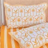 Yellow Stripes Cotton Bedsheet