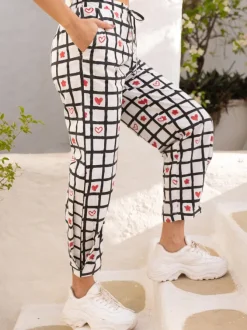 Yin and Yang Cotton Trousers