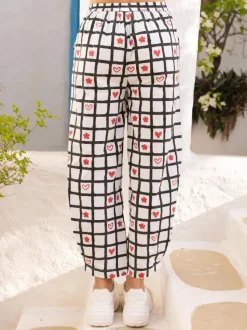 Yin and Yang Cotton Trousers