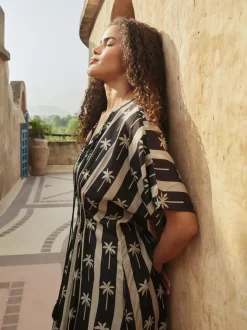 Zohra Fit & Flare Maxi Dress