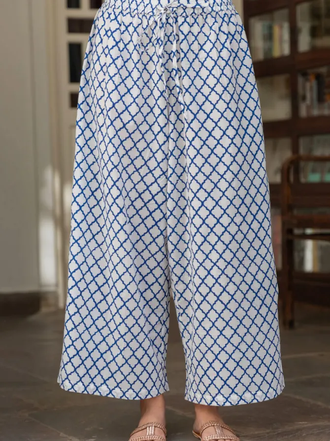 Zoya Cotton Palazzo Pants